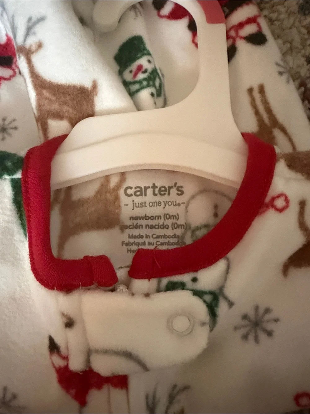 Carter's Gray 'My First Thanksgiving' Baby Bodysuit & Christmas Footed Pajama